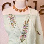 Salwar with coloured floral work