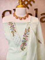 Salwar with coloured floral work