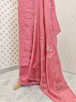 Salwar with Beads and satin embroidery design on neck - Image 7