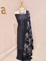 Salwar with leafy like sequence and thread work - Image 3