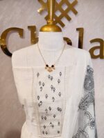 Salwar with leafy like sequence and thread work - Image 5