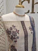 Salwar with stripes pattern and floral plant print - Image 9