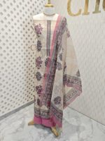 Salwar with stripes pattern and floral plant print - Image 7