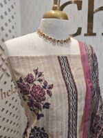 Salwar with stripes pattern and floral plant print - Image 6