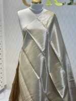 Soft silk with diamond shape design and wide border - Image 9