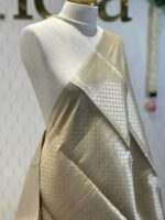 Soft silk with diamond shape design and wide border - Image 8
