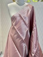 Soft silk with diamond shape design and wide border - Image 12