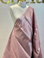 Soft silk with diamond shape design and wide border - Image 11