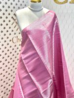 Soft silk with diamond shape design and wide border - Image 15