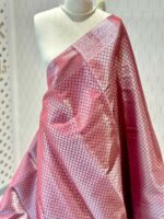 Soft silk with diamond shape design and wide border - Image 18
