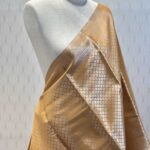 Soft silk with diamond shape design and wide border