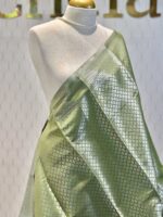 Soft silk with diamond shape design and wide border - Image 20