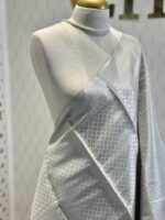 Soft silk with diamond shape design and wide border - Image 23