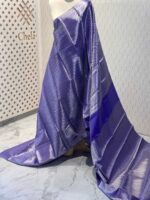 Soft silk with diamond shape design and wide border - Image 28