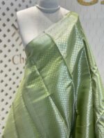 Soft silk with diamond shape design and wide border - Image 30