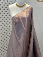Soft silk with mango design on border - Image 45