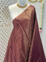 Soft silk with mango design on border - Image 39