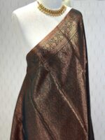 Soft silk with mango design on border - Image 29