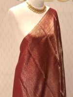 Soft silk with mango design on border - Image 26