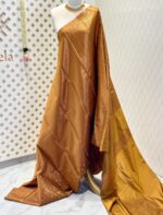 Soft silk with mango design on border - Image 25