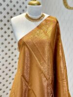 Soft silk with mango design on border - Image 24