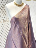 Soft silk with mango design on border - Image 20