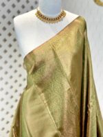 Soft silk with mango design on border - Image 18