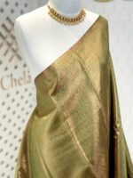 Soft silk with mango design on border - Image 17