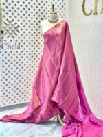 Soft silk with mango design on border - Image 10