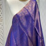 Soft silk with mango design on border