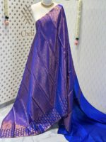 Soft silk with mango design on border - Image 3