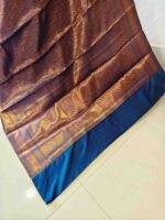 Soft silk with mango shape  and floral design - Image 7