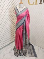 Tussar with gothic print big border - Image 7