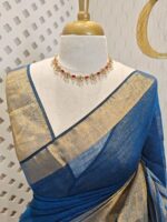 Linen with stripes pattern and wide border - Image 10