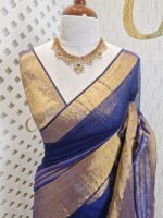 Linen with stripes pattern and wide border - Image 3