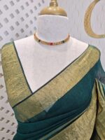 Linen with stripes pattern and wide border - Image 13