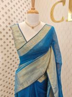 Linen with stripes pattern and wide border - Image 15