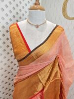 Linen with stripes pattern and wide border - Image 24