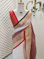 Linen with stripes pattern and wide border - Image 36