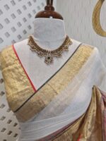 Linen with stripes pattern and wide border - Image 28