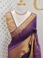 Linen with stripes pattern and wide border - Image 30