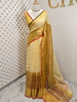 Linen with stripes pattern and wide border - Image 35