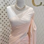 Mul cotton with stripes pattern on pallu and plus like design
