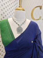 Mul cotton with double colour and golden sequence work - Image 27