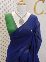 Mul cotton with double colour and golden sequence work - Image 26