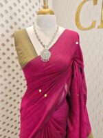 Mul cotton with double colour and golden sequence work - Image 20