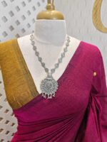 Mul cotton with double colour and golden sequence work - Image 18