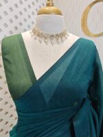 Mul cotton with double colour and golden sequence work - Image 9