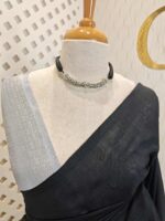 Mul cotton with copper and silver tissue pallu - Image 18