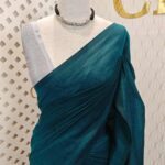 Mul cotton with copper and silver tissue pallu